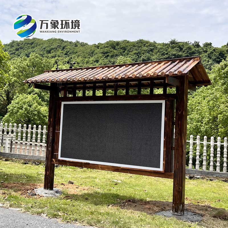 防腐木負氧離子監測站：外觀(guān)精美，制作精良